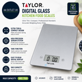 Taylor Pro Digital Glass Kitchen Food Scales Ultra Thin Compact Design New