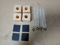 4pcs Mini Vase Fridge Magnets Test Tube Mini Vase Hydroponic Plants Wooden