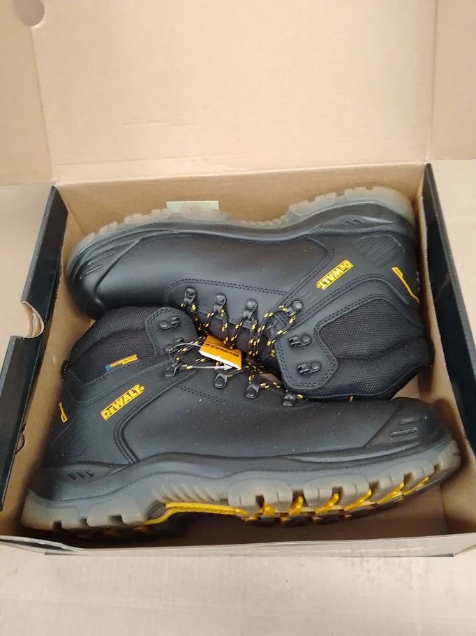 Dewalt Newark Waterproof Safety Boots Footwear Black Size UK 12 EU 46 New