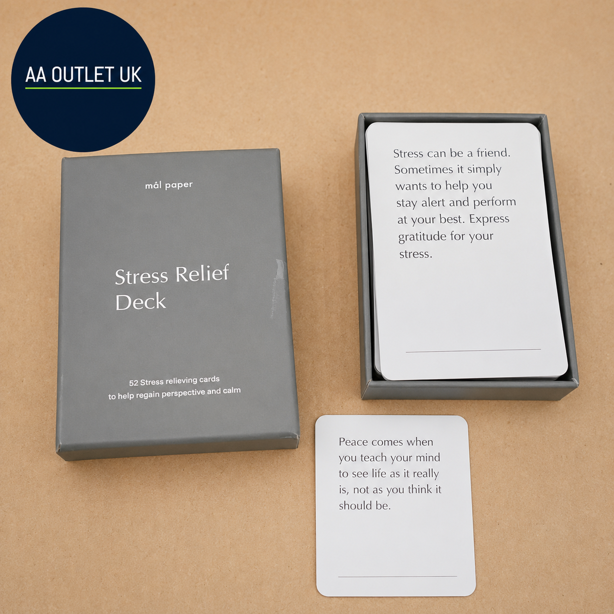 Mal Paper Stress Relief Affirmation Cards Deck Meditation Calm Positive