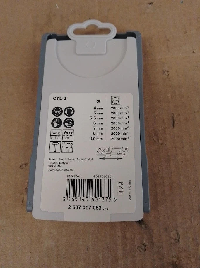 Bosch Professional 7Piece CYL 3 Drill Bit Set For Concrete Accessories Rotary