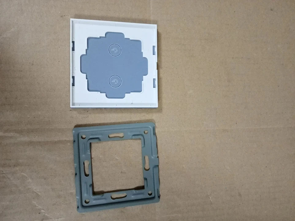 BSEED Smart Light Switch 2 Gang 1 Way Touch Glass Panel Alexa Google White New
