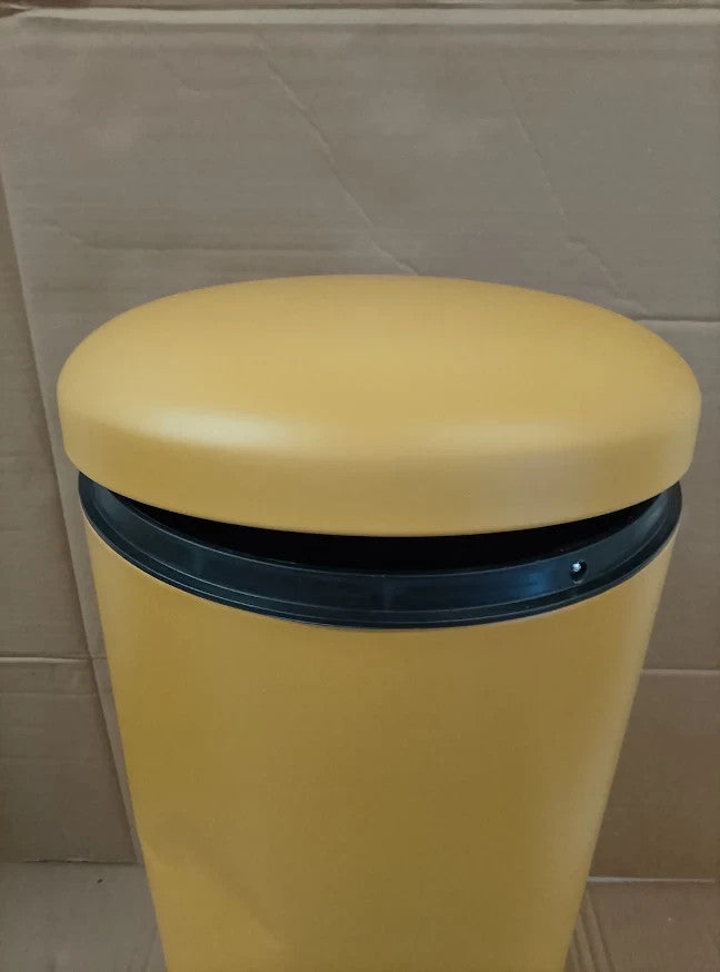 Habitat Mustard 30 Litre Domed Pedal Waste Bin Kitchen Bathroom Quality Design