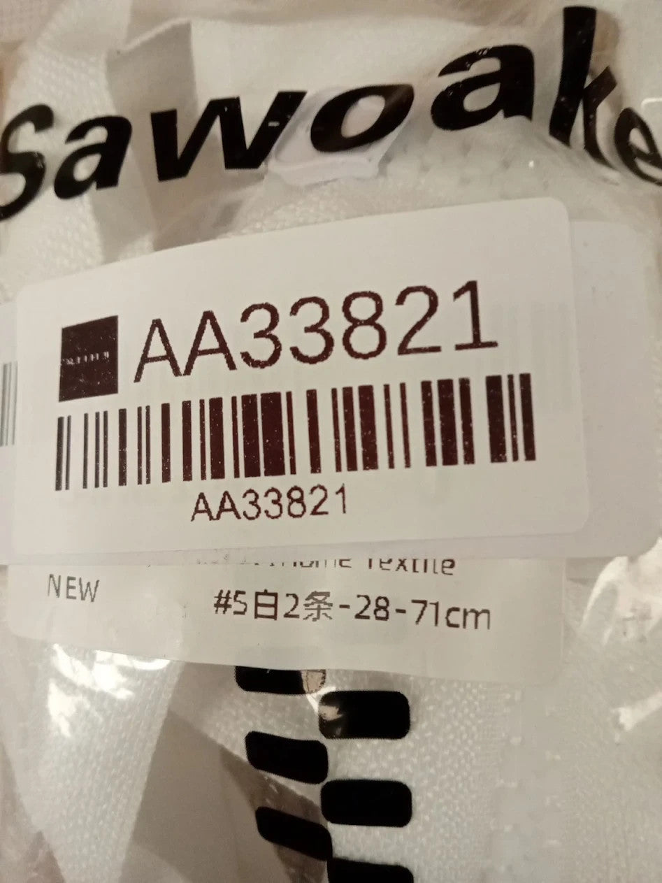 Sawoake 2 Pieces #5 28 Inch Separating Jacket Zippers for Sewing Coats White New