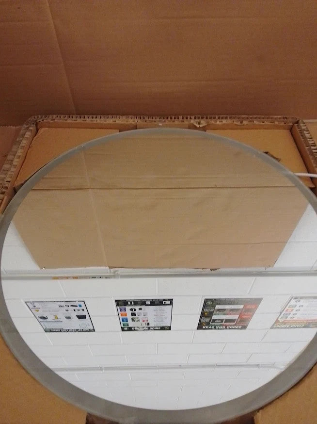 Habitat Bathroom LED Circle Backlit Demister Touch Mirror Illuminated Vanity