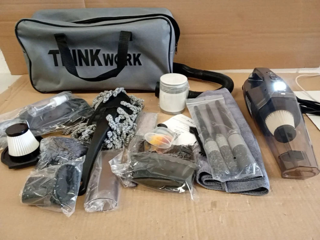 THINKWORK Car Vacuum Cleaner Kit 8000PA Handheld Auto Detailing Brushes Tool New