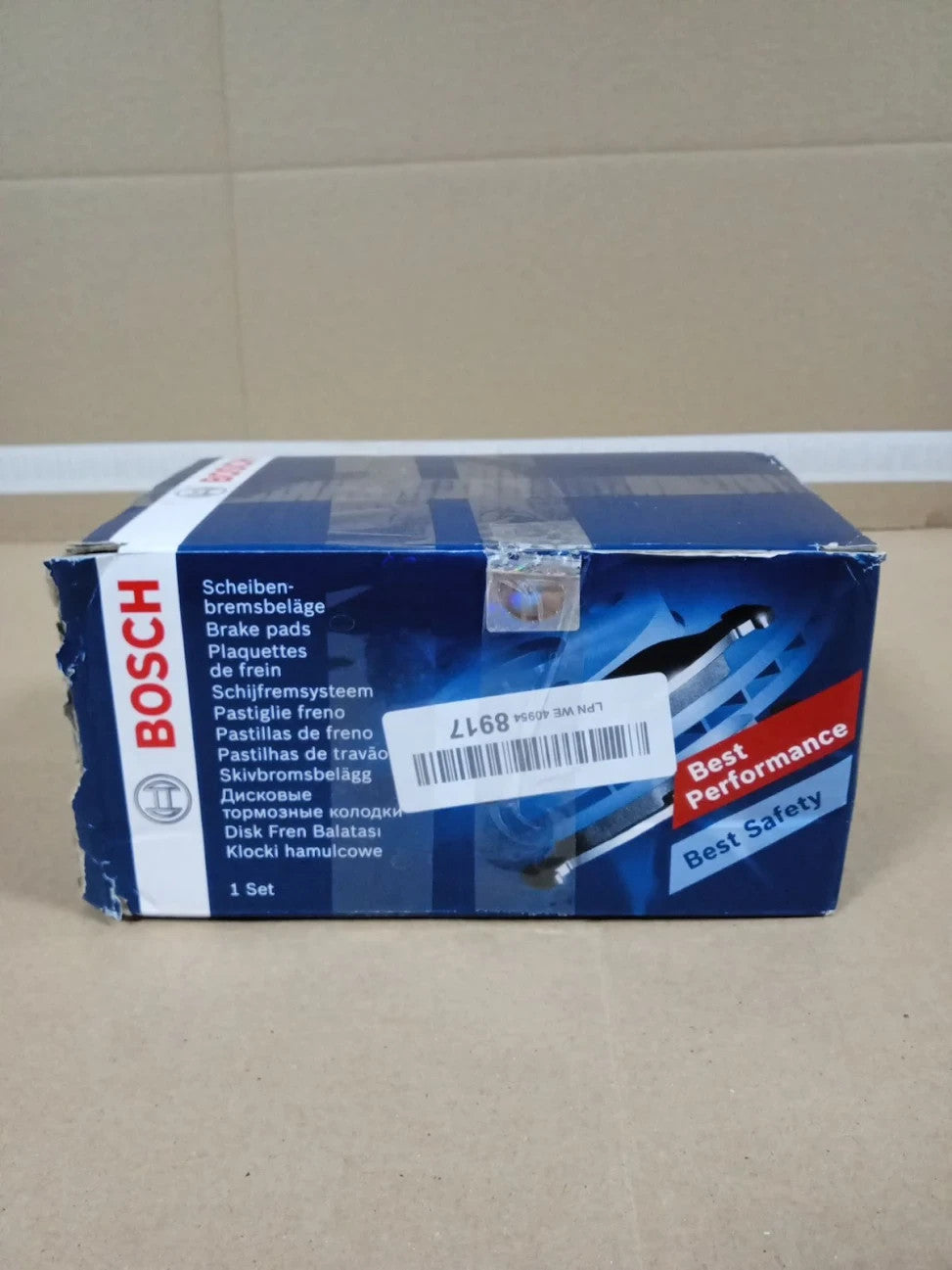 Bosch BP1505 Brake Pads Car Front Axle Quality Reduced Noise Dust ECER90 4 Pads