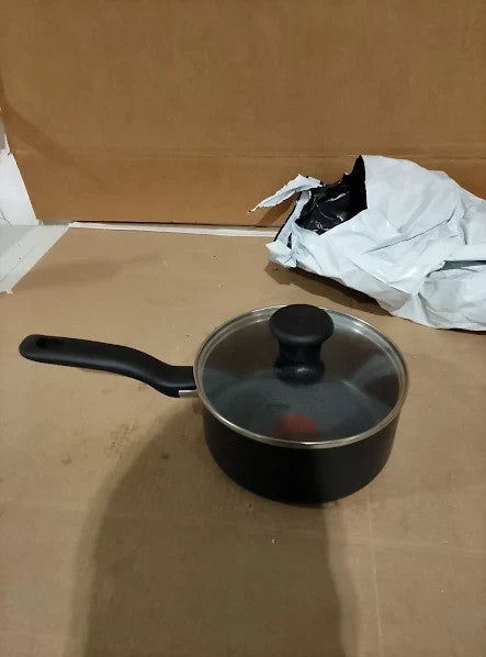 Tefal Titanium Essential Saucepan 18cm Lid Non Stick Coating Metal Safe New