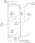 Wallniture Guru Mount Yoga Mat Gym Equipment 3 Section Metal 18.3x18x48.4cm New