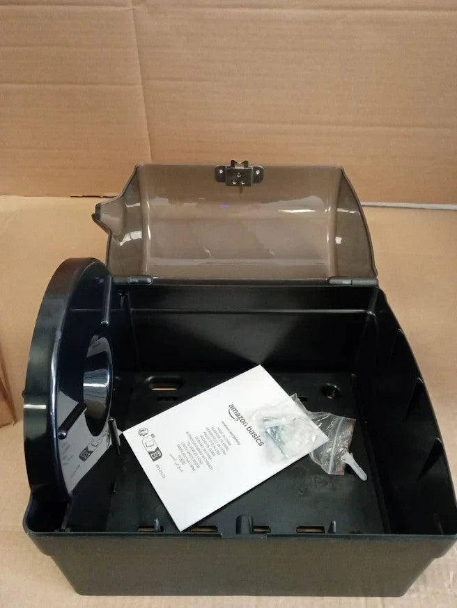Amazon Basics Centre Pull Paper Towel Dispenser Smoke 23x28.8x22.5cm Durable New