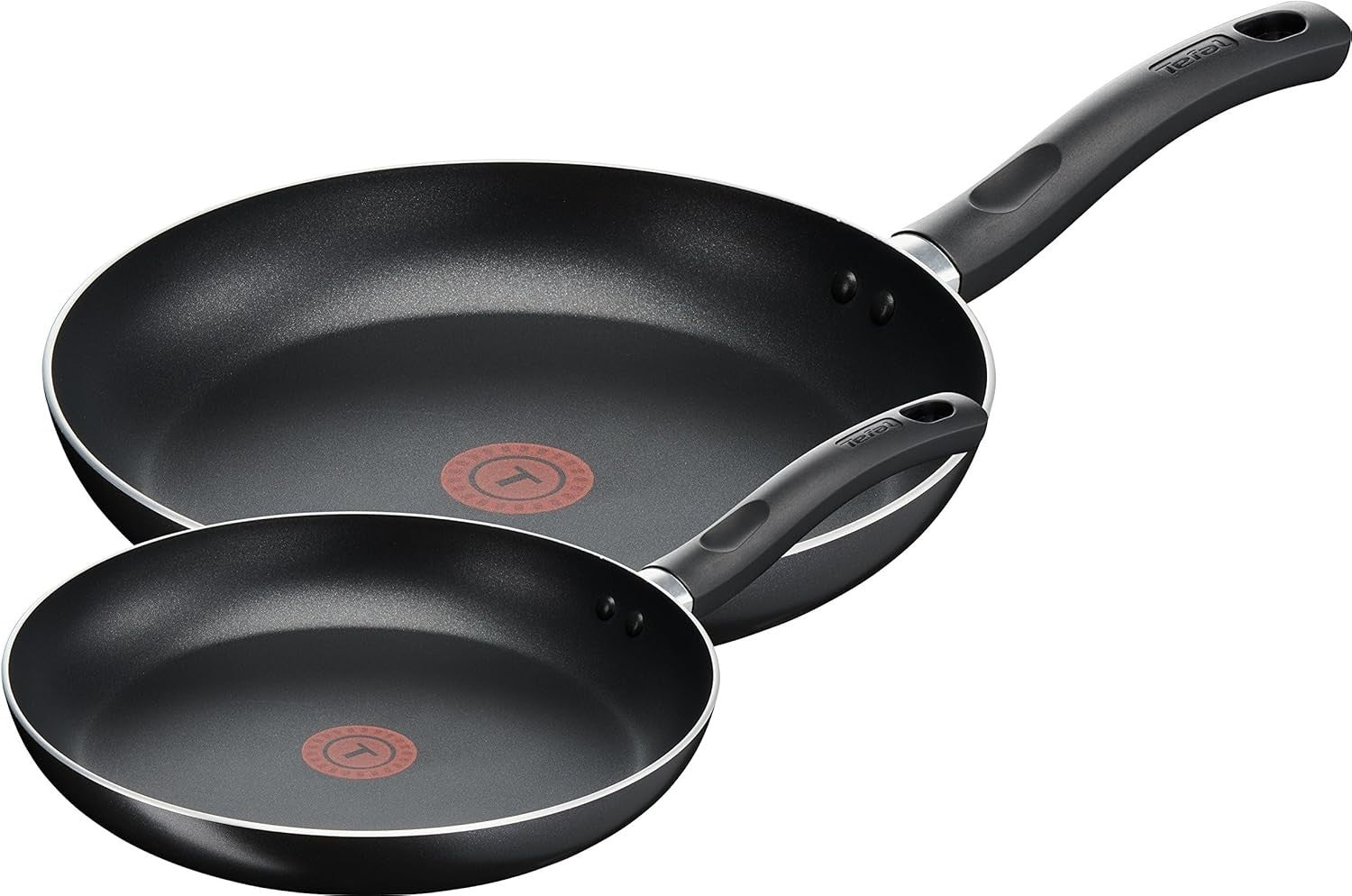 Tefal Taste Twin Frying Set 20x28cm Non Stick Aluminium Thermo Spot Black New