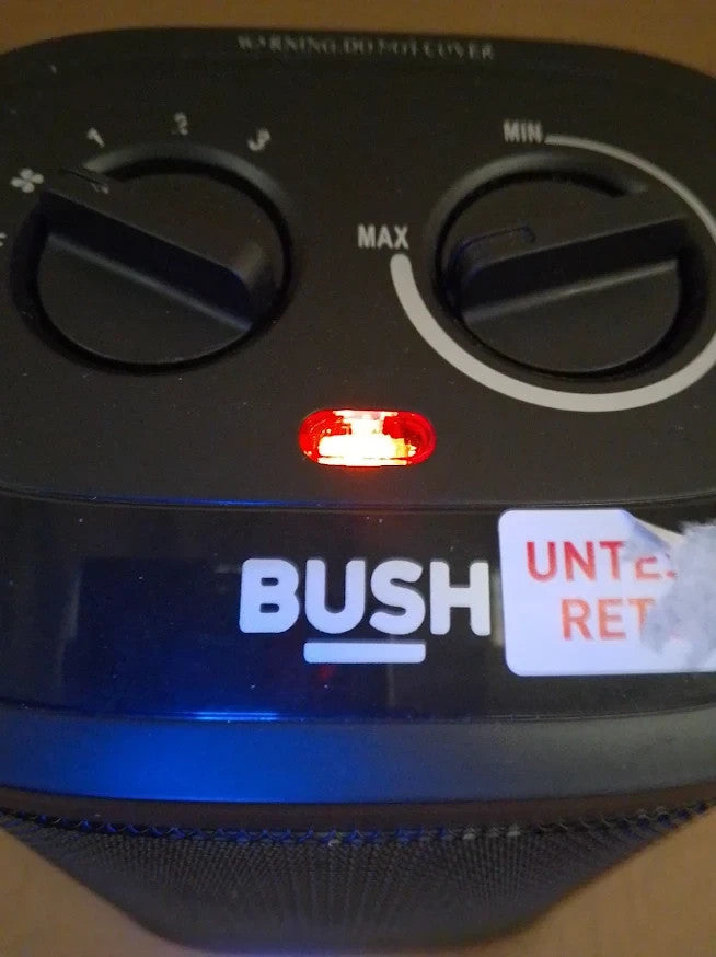 Bush 2kW Ceramic Fan Heater Portable Electric Room Quality Design Durable