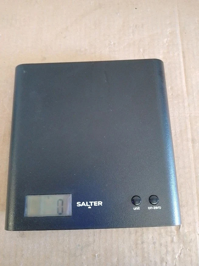 Salter Digital Kitchen Scale Black Electronic Food Weighing Quality Design