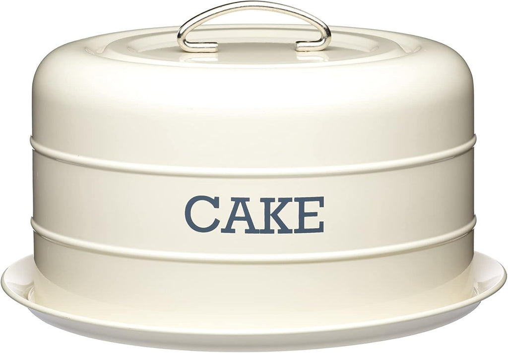Kitchencraft Living Nostalgia Airtight Storage Tin Cake Dome 28.5x18cm New
