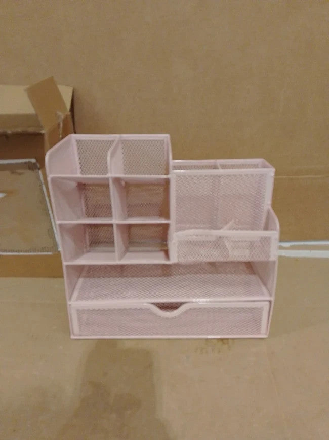 VITVITI Sturdy Mesh Desk Organiser Office Accessories Desk Stationery Pink