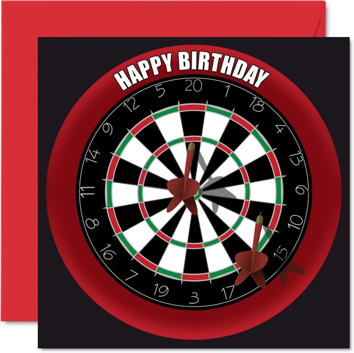Fun 70th Birthday Cards Men Woman Dart Board Happy Birthday Card Dad New
