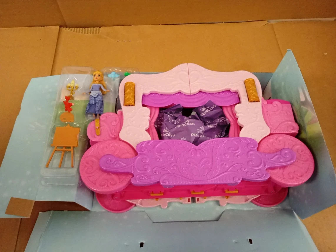 Mattel Disney Princess Carriage to Castle Transforming Playset 2in1 HWX17