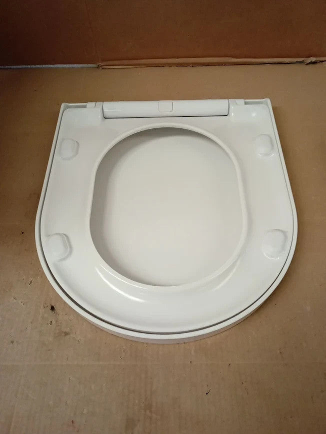 Argos Home Soft Close D Shaped Toilet Seat White 41.5x36.1x5.1cm