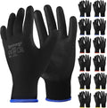 Rainberg Pack 12 24 Safety Work Gloves Secure Grip On Palm Non Slip Small New
