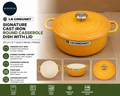 Le Creuset Signature Enamelled Cast Iron Round Casserole Dish Lid 28cm 6L Nectar