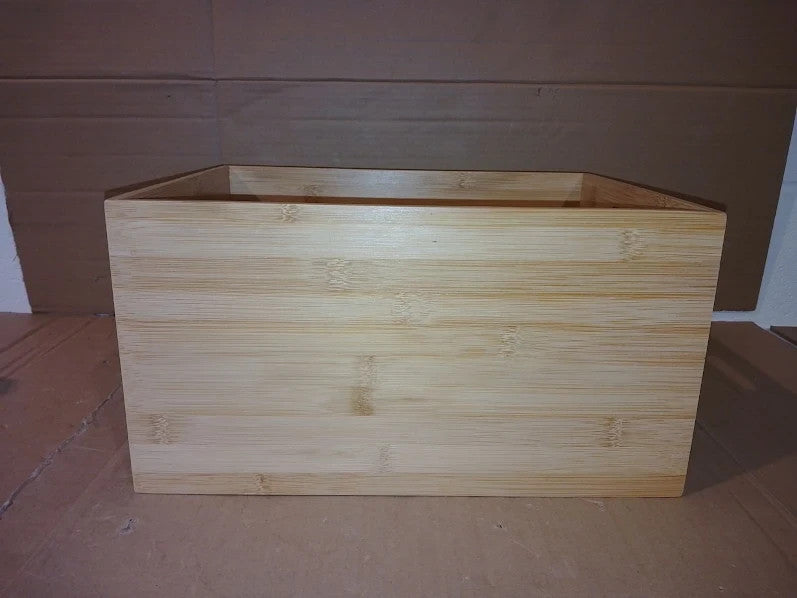 Zeller Storage Box Bamboo Wood Multi Colour Stackable 40x30x21cm