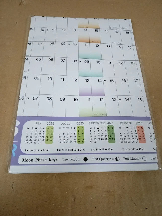 Suloli Wall Planner 2025 2026 A1 Mid Year Calendar July To July 85X58cm