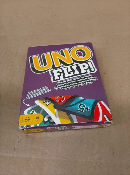 Mattel Games Uno Flip Family Card Game Adults Teens Kids Double Sided 3+ New