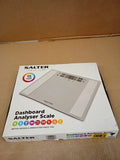 Salter Dashboard Wide Body Analyser Bathroom Scales LCD Display Silver