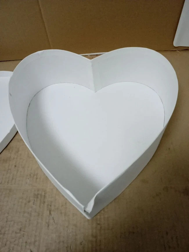 Rayher Heart Shaped Papier Mache Box Lid Crafting Decoupage Design Storage