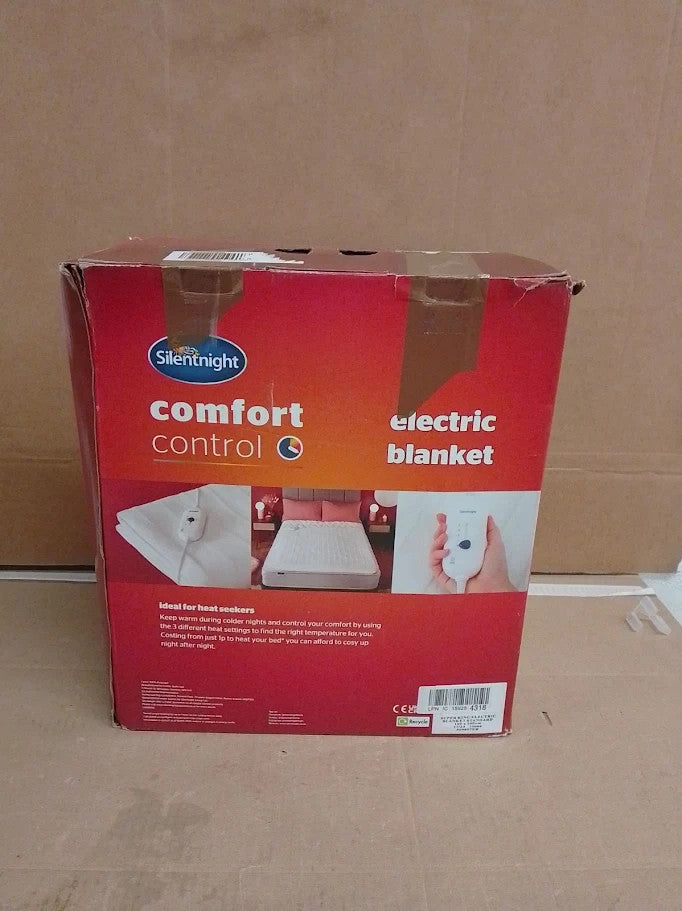 Silentnight Comfort Control Electric Blanket Super King Bed Heated Underblanket