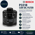 Bosch P3318 Car Oil Filter Separates Soot Metal Particles Engine Black