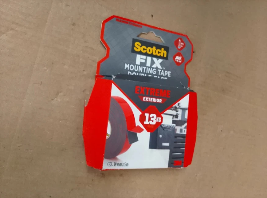 Scotch Fix Double Sided Extreme Exterior Mounting Tape 1 Roll 19mmx5m Outdoor