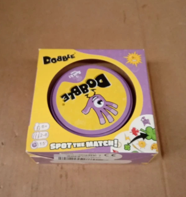 Asmodee Dobble Family Card Game Tin Box Cards Ages 6+ 2 8 Players Fun Play New