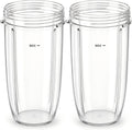 32oz Replacement Blender Cups 2pc 600w 900w Personal Blenders Nutrubullet New