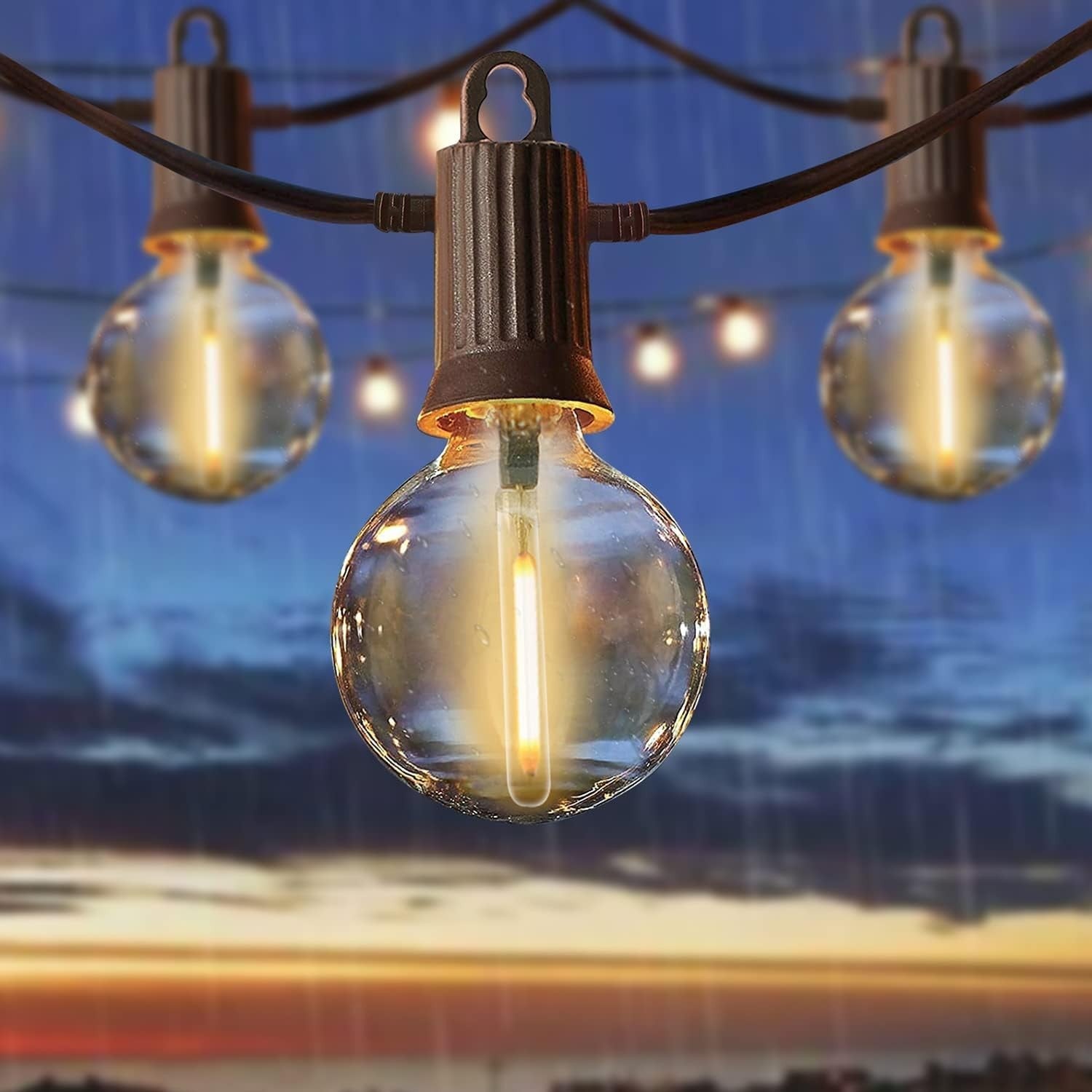 Zotoyi String Lights Outdoor Mains Powered 25FT G40 Globe String Lights 7m New