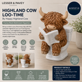 Lesser Pavey Highland Cow Loo Time Happy Highland Funny Resin Bathroom Figure