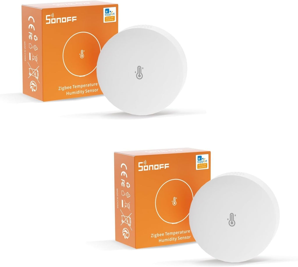 SONOFF 2 Pack SNZB02P Zigbee Temperature Humidity Sensor Alexa Google New