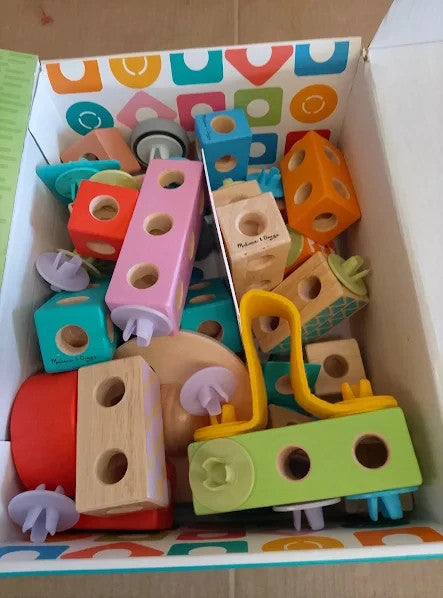 Melissa & Doug Blockables Town Snap Play Educational Toy Set Children 2+ New
