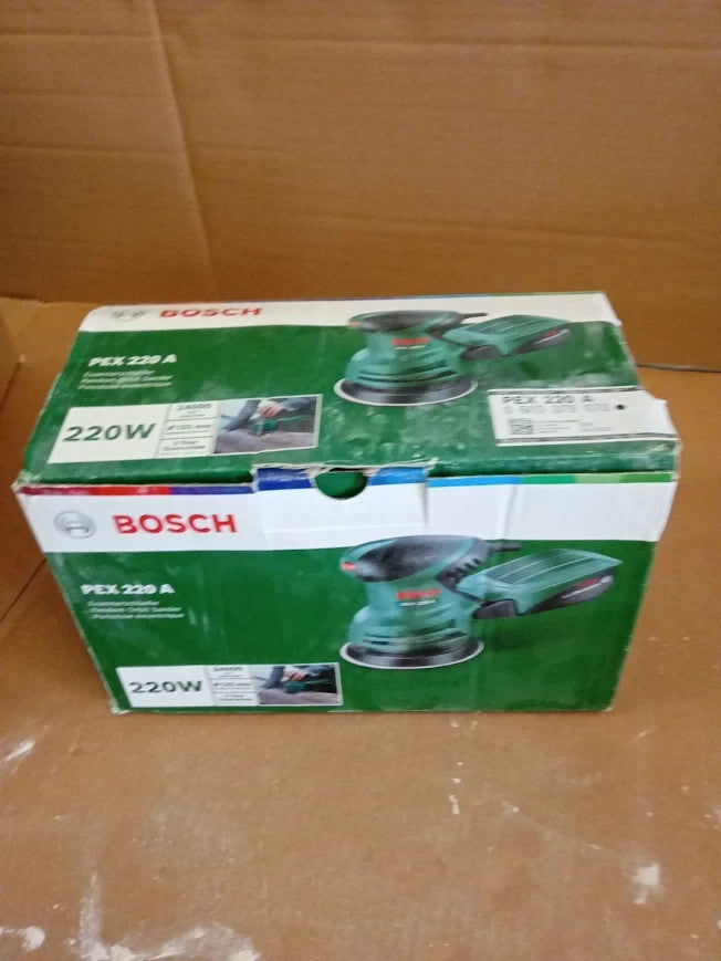 Bosch Random Orbit Sander PEX 220 A 220W In Carton Packaging 28.5x15.4x18cm