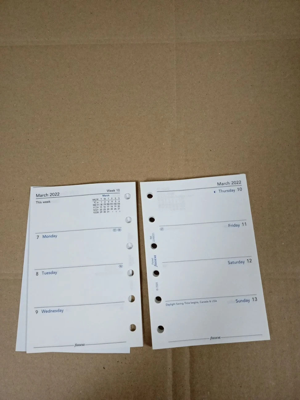 FILOFAX Pocket Week ON Two Pages Weekly Organizer English New
