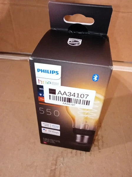 Philips Hue White Filament A60 Smart Light Bulb E27 Edison Screw 7.2W Warm New