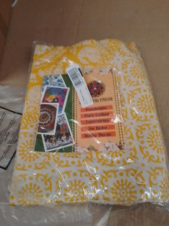 Craft Trade Mandala Elephant Tapestry Yellow Wall Hanging Boho Hippie Decor