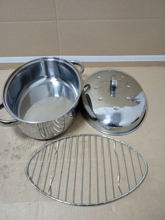 Judge Stainless Steel High Oval Roaster Lid 32x22x15cm Thermic Base New