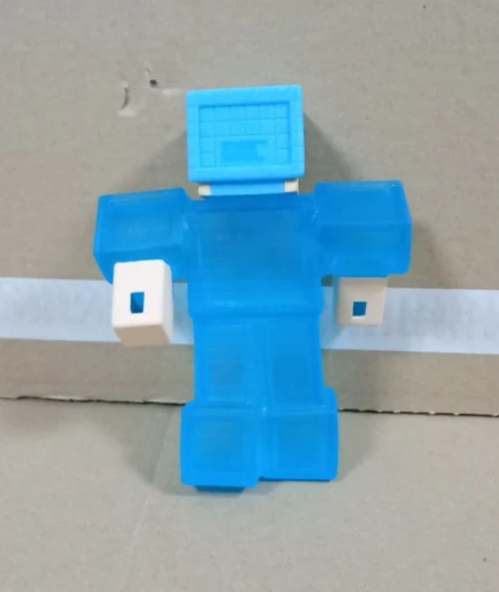 Heroes of Goo Jit Zu Minecraft Steve Stretch Figure Diamond Armour Sword Design