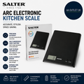 Salter 1066 BKDR15 Arc Electronic Kitchen Scale With Abs Platform Precision Lcd
