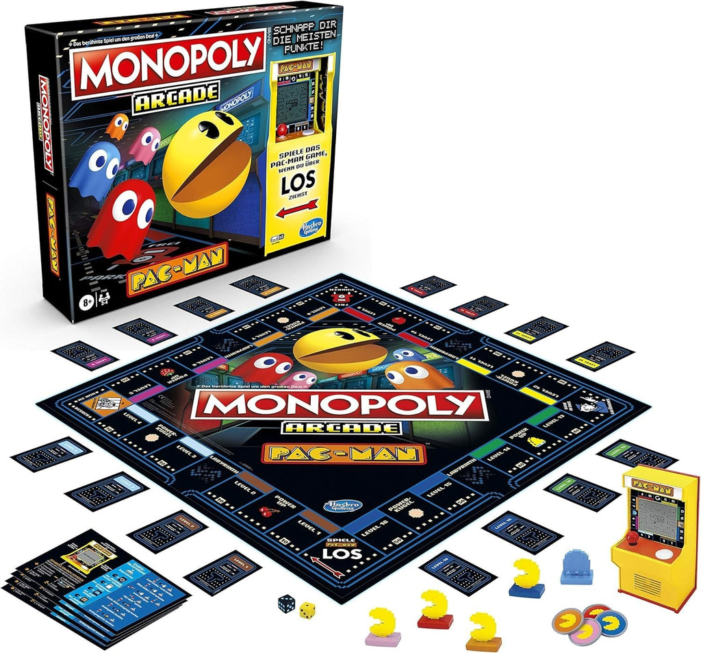 Hasbro Monopoly Arcade Pac Man Board Game 33.5x 27cm Children 8+ New