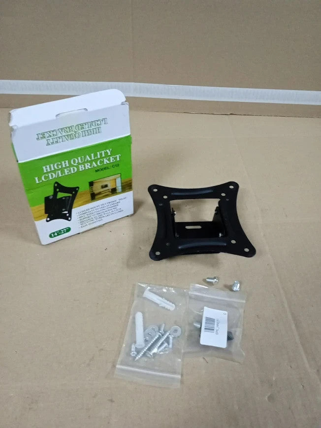 Universal LCD LED TV Wall Mount Bracket C12 Tilt Swivel VESA Monitor Black New