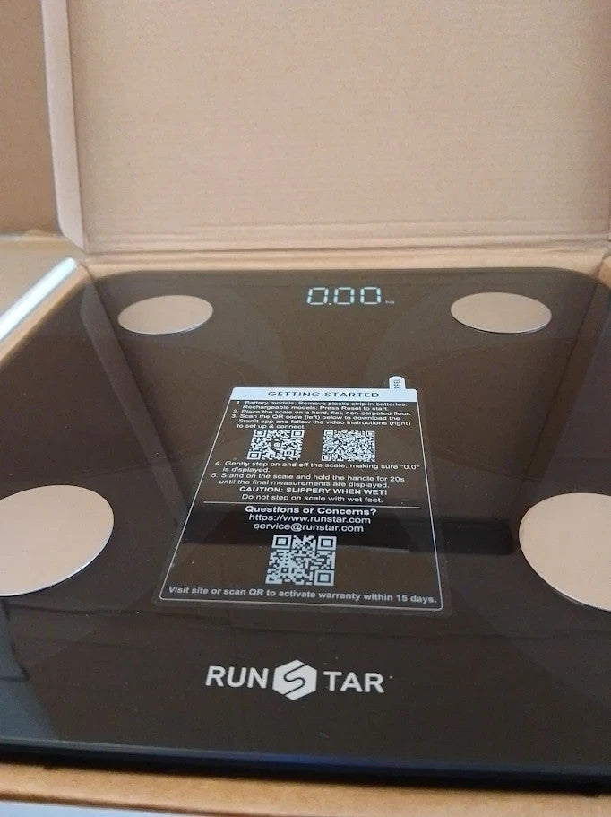 RunSTAR Scales Body Weight Fat Percentage Ultra Pecision Digital 400lb New