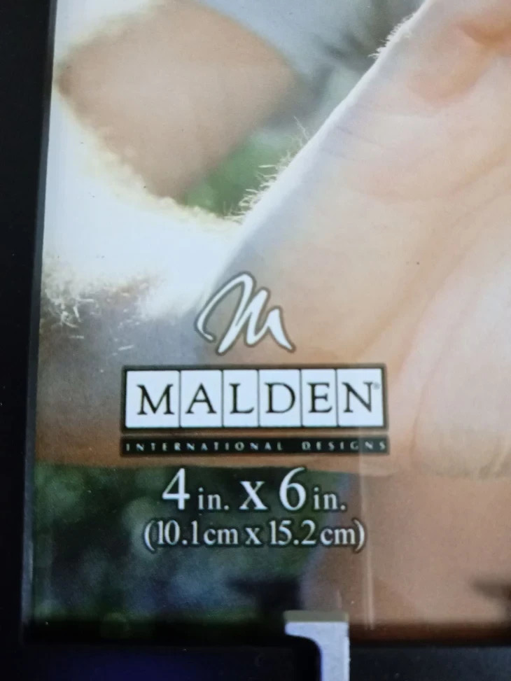 Malden International Designs Morgan Pewter Metal Picture Frame 4x6 Silver New