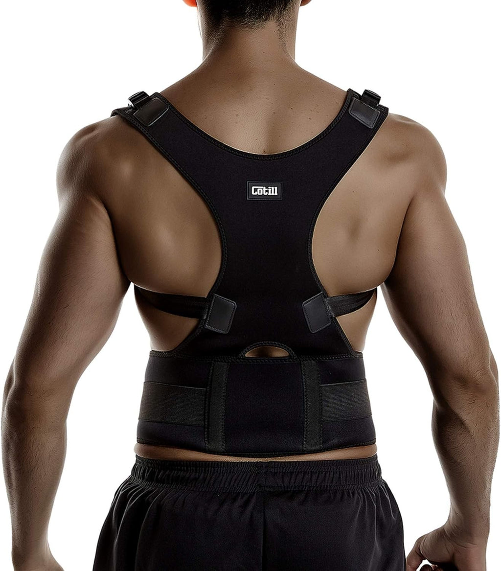 Aollop Posture Corrector Men Women Brace Back Support Belt Large New